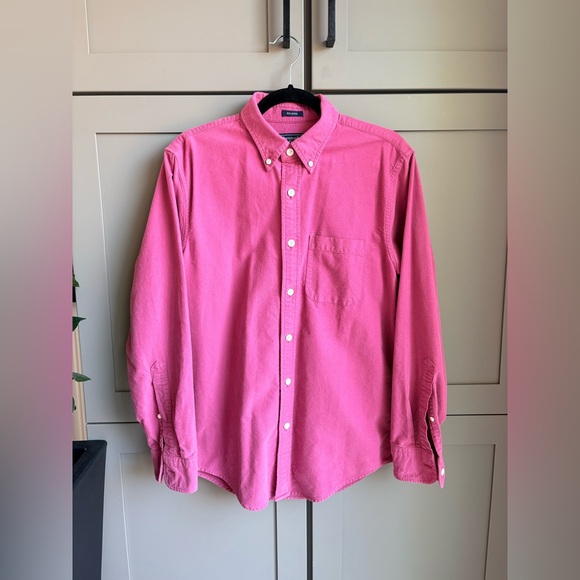 Vintage Y2K Abercrombie & Fitch Oxford Shirt Men’s S Pink Nantucket Red Relaxed - Picture 3 of 16